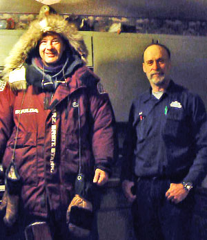 charlie wearing big coat in alaska