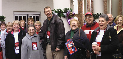 group with charlie traveling the world
